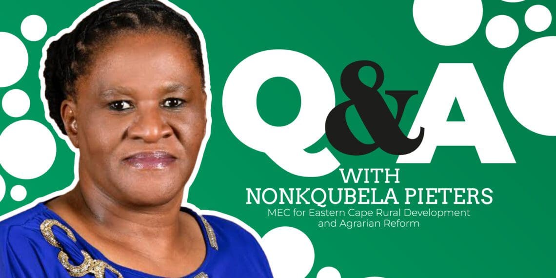 Eastern Cape agri MEC Nonkqubela Pieters answers five quick questions in an exclusive blitz interview. Photo: Food For Mzansi