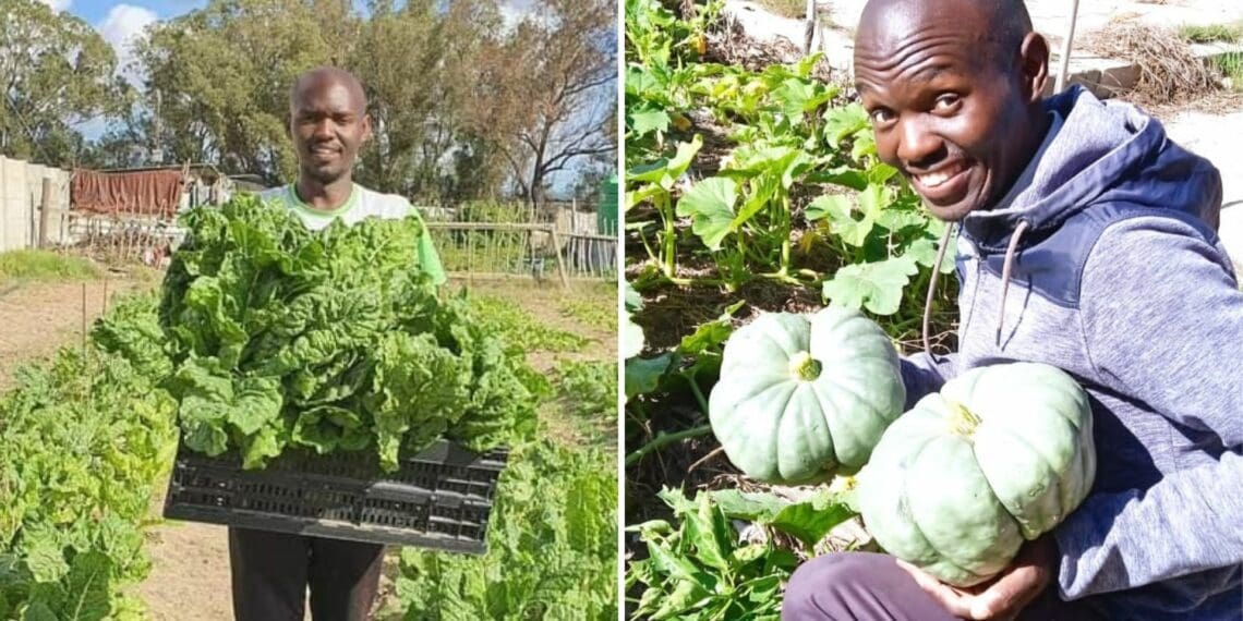 His life took a turn for the worst when he ended up in jail for dealing in drugs, but Thembinkosi Matika turned his life around and now helps others through his Legacy Farming Project. Photo: Supplied/Food For Mzansi