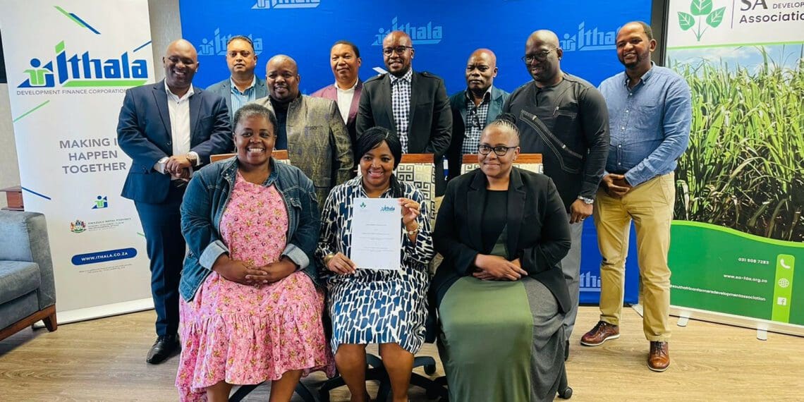 The South African Farmer Development Association and the Ithala Development Finance Corporation signed a welcome agreement this week that will benefit upcoming sugarcane farmers. Photo: Supplied/Food For Mzansi