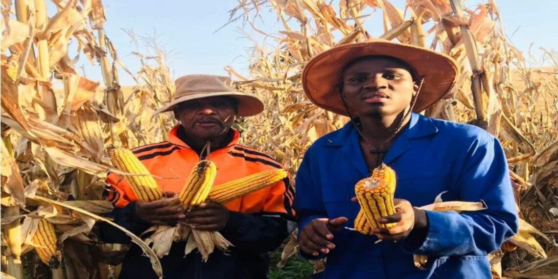 Nkosinathi Makamela is proud crop and livestock farmer who started his agribusiness with some of his NSFAS allowance savings. Photo: Supplied/Food For Mzansi