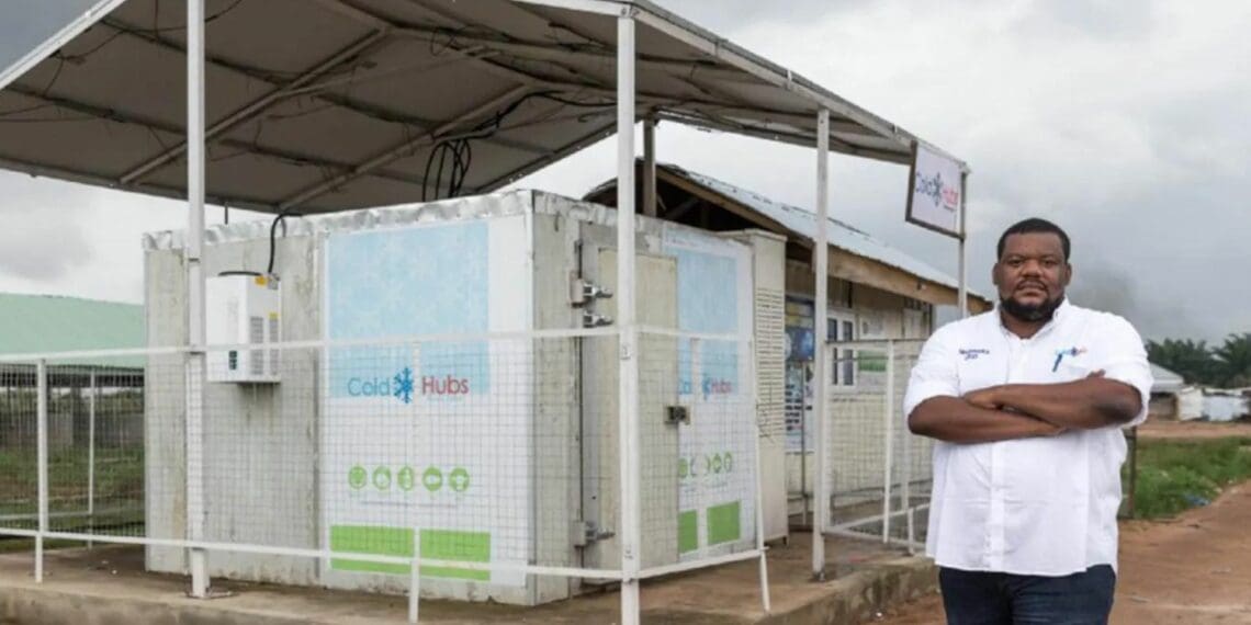 Nnaemeka C. Ikegwuonu founded ColdHubs, a company that is erecting standalone, solar-powered cold storage units that can have a significant impact on reducing crop waste. Photo: Supplied/ColdHubs