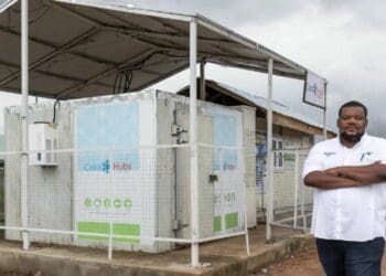 Nnaemeka C. Ikegwuonu founded ColdHubs, a company that is erecting standalone, solar-powered cold storage units that can have a significant impact on reducing crop waste. Photo: Supplied/ColdHubs