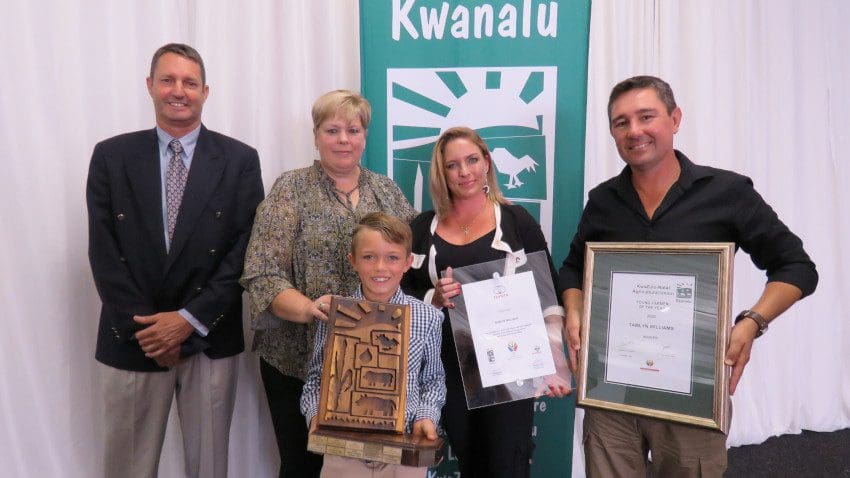 Kwanalu president Peter-John Hassard, Kwanalu CEO Sandy La Marque, Evan Williams, Tammy Williams and Brett Williams. Photo: Supplied/Kwanalu