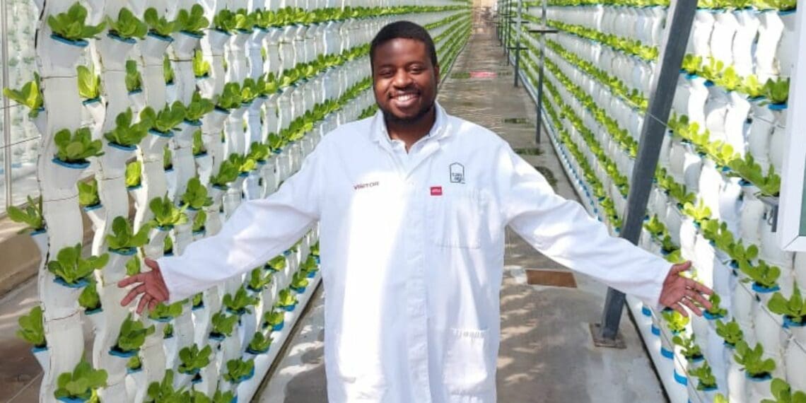 “Can-Agri is in a league of its own and, in more ways than one, ahead of its time – at least in South Africa,” says Maluta Netshaulu following his visit to the vertical, hydroponic, and greenhouse farm. Photo: Supplied/Food For Mzansi