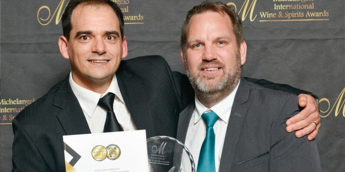At this year's Michelangelo International Wine & Spirits Awards, Nederburg walked away with the Bidvest Top SA Producer Trophy. Nederburg cellar master, Samuel Viljoen (left), and white winemaker, Pieter Badenhorst (right). Photo: Supplied/Food For Mzansi
