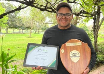 MyAHi Small-scale Farmer of the Year: Byron Booysen, who was announced as the AHi Small-scale Farmer of the Year in 2021. Photo: Ivor Price/Food For Mzansi