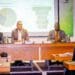 The Agri SA Group shared the successes of its “Farming for tomorrow” rural development initiative. Training and development lead at Agri Enterprises, Sulaimaan Patel, is pictured with Omri Van Zyl, CEO of Agri SA Enterprises, AgriSETA chief executive Dr Innocent Sirovha and Agri SA’s executive director Christo van der Rheede. Photo: Funiwe Ngwenya-Mohloba/Food For Mzansi