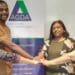 Agda recently celebrated its new partnership with eSusFarm. From left to right is Tessa de Wet, Watson Matsa and Leona Archary and Nonnie Kunene. Photo: Supplied/Food For Mzansi