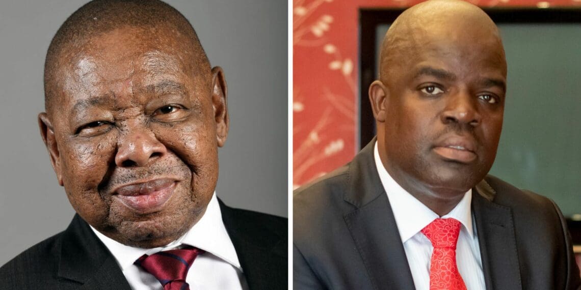 Dr Blade Nzimande, the minister of science and innovation, and AgriSETA chief executive Dr Innocent Sirovha. Photos: Supplied/Food For Mzansi
