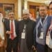 Pictured from the left are Khalid Al Falih, Saudi Arabia’s minister for investment, Ebrahim Patel, South Africa’s minister for trade, industry and competition, Moulana Abdul Wahab Wookay from the National Independent Halaal Trust in South Africa, and Gert Blignaut and Louw van Reenen from the Beefmaster Group. Blignaut and Van Reenen are the company’s chief operation officer and chief executive, respectively. Photo: Supplied/Food For Mzansi