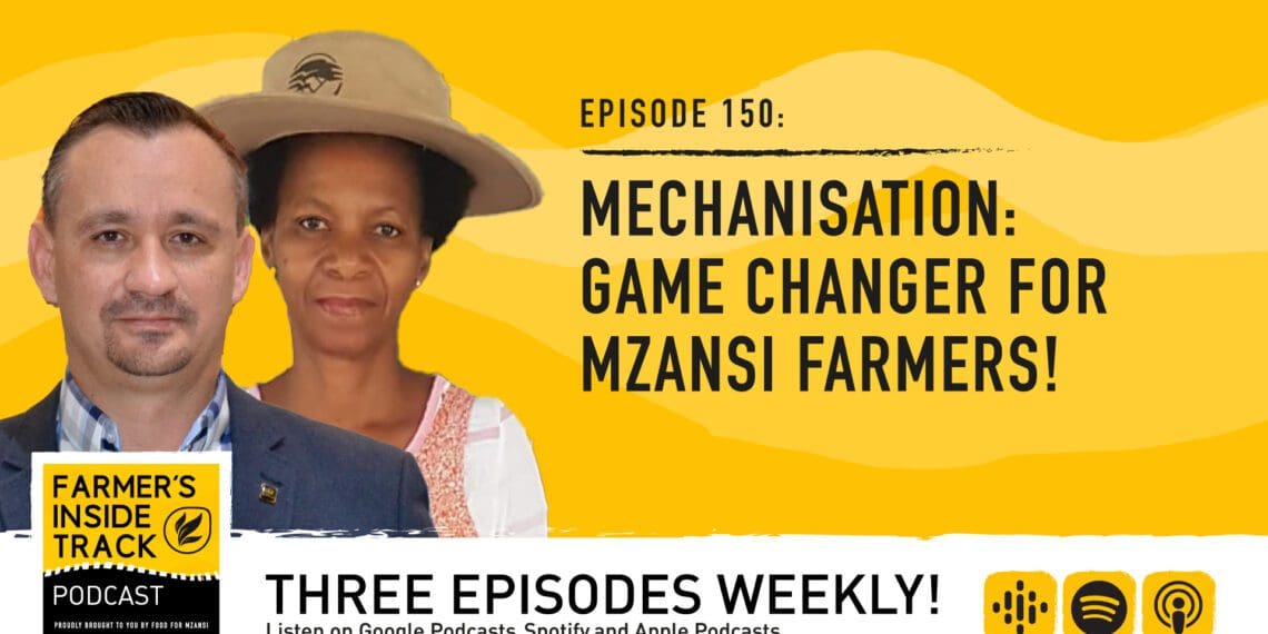 John Deere’s managing director for business in Africa and the Middle East, Jaco Beyers and Corteva #SoilSista Mary Mazibuko. Photo:Supplied/FoodForMzansi