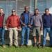 Frikkie Jacobs (far left) pictured with former and current interns Johann Coetzee (manager and mentor), Gerswin Hill, Sive Hobe, Grant Tuties, Vinod Swartz and Lona Odendaal (mentor). Photo: Supplied/Hortgro