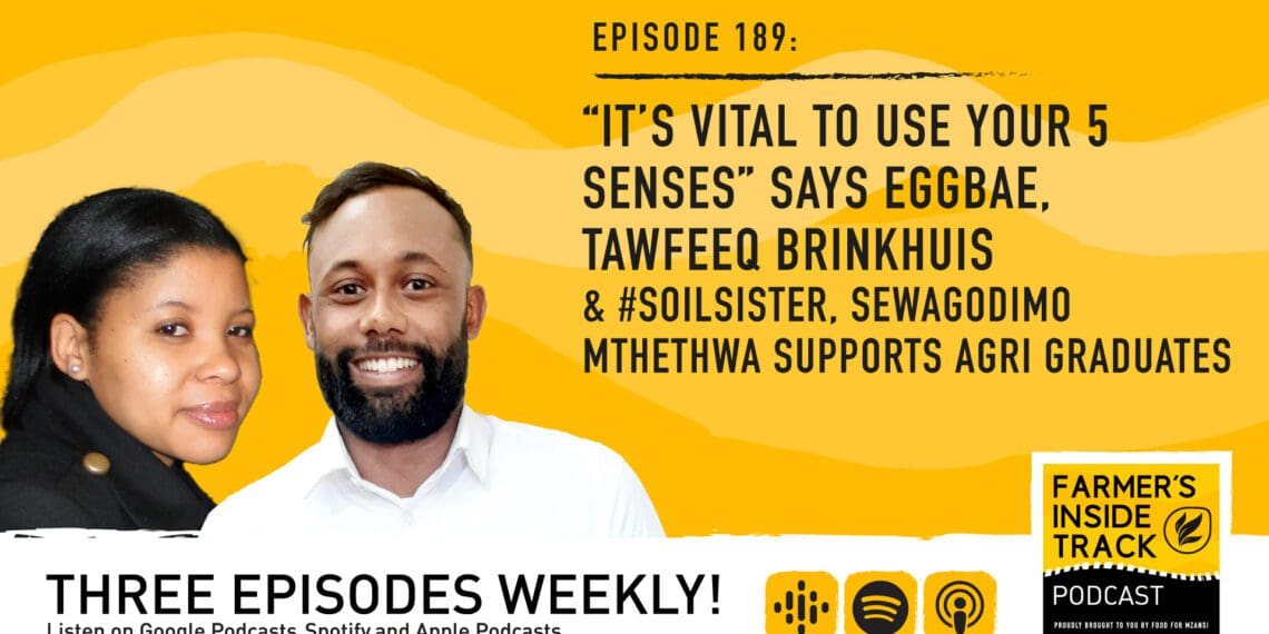 Tawfeeq Brinkhuis chats about how to build a successful farming operation and how much their farming business has grown over the past few years. #SoilSista Sewagodimo Mthethwa is also featured on this episode. Photo: Food For Mzansi