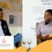 Brian Mahanke, better known as the Black Sommelier, in conversation with Delheim winemaker Nongcebo Langa as part of Food For Mzansi’s Faces of Summer campaign. Photo: Supplied/Food For Mzansi