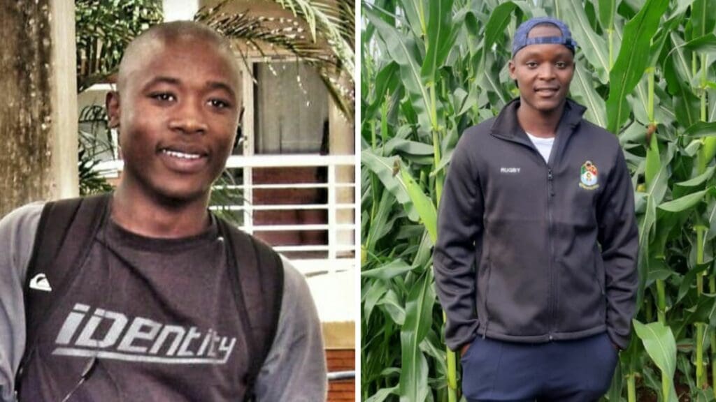 Cow dung: KwaZulu-Natal farmers Khotso Molefe and Vukile Mlotshwa. Photos: Supplied/Food For Mzansi