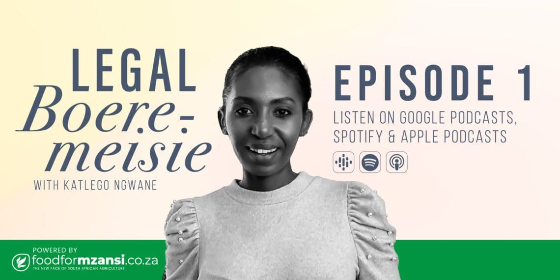In this episode, Katlego details how farmers can obtain water rights for their farms. She also provides a list of what farmers should have in place before applying for their water rights, and why pumping water from a river source without prior permission is asking for trouble. Photo: Supplied/Food For Mzansi