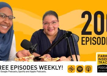 Farmer's Inside Track podcast host, Dawn Noemdoe and Meagan van der Vent, audio and video producer. Photo: Supplied/Food For Mzansi