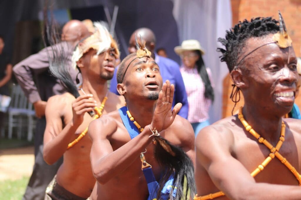 Traditional dancers at the event ensured the crowd was entertained. Photo:Funiwe Ngwenya-Mohloba