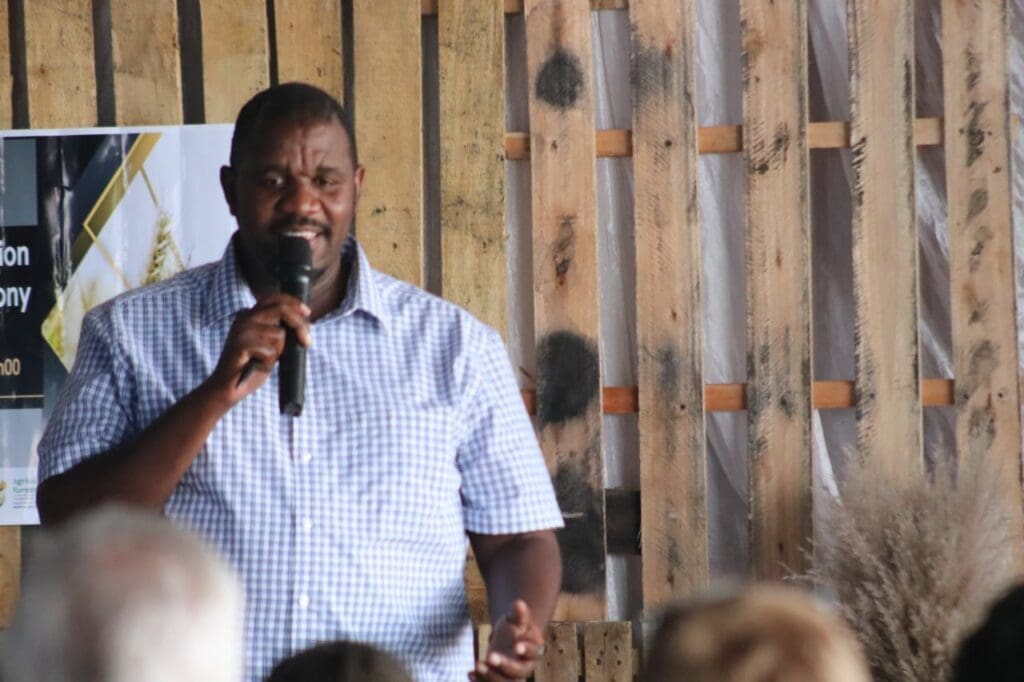 Aron Kole, FarmSol Holdings CEO said the donation was part of an effort to level up farmers. Photo: Funiwe Ngwenya-Mohloba