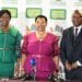 Super Zuma, the new MEC for Agriculture and Rural Development, Bongiwe Nomusa Sithole-Moloi as the new MEC for Cooperative Governance and Traditional Affairs (Cogta), and Premier Nomusa Dube-Ncube. Photo: Supplied/KZNGOV