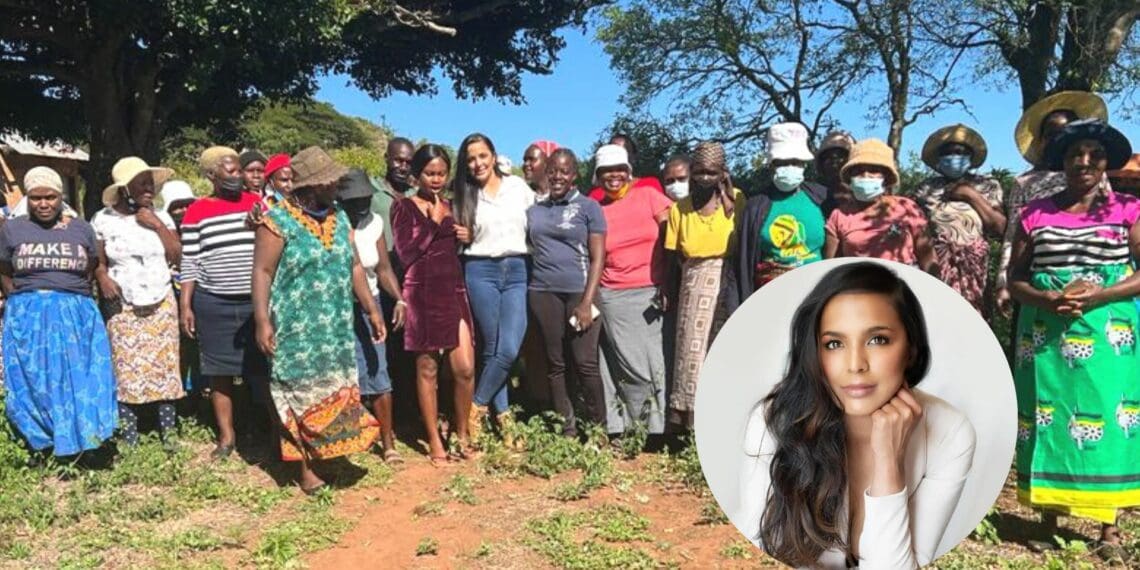 Shandini Naidoo with local avocado farmers in Venda during AvoPort's Insights into Africa's agriculture R&D Program. Photo: Supplied/Shandini Naidoo