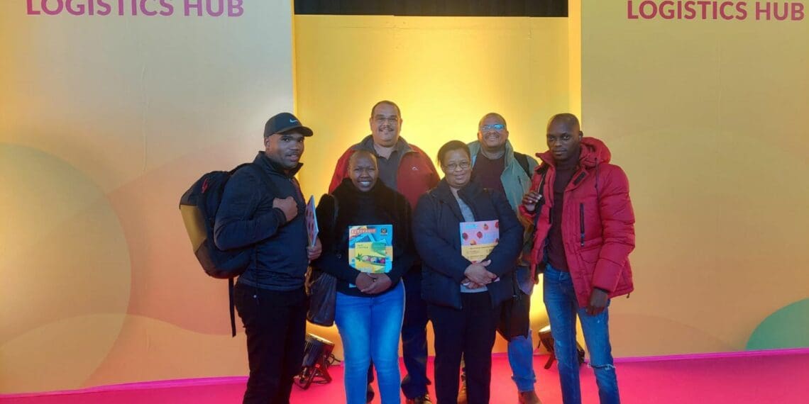 Four Western Cape farmers and an agricultural workers attend the 2023 Fruit Logistica, an international trade fair that covers all sectors of the fresh produce business. Photo: Supplied/Andreas Klaase