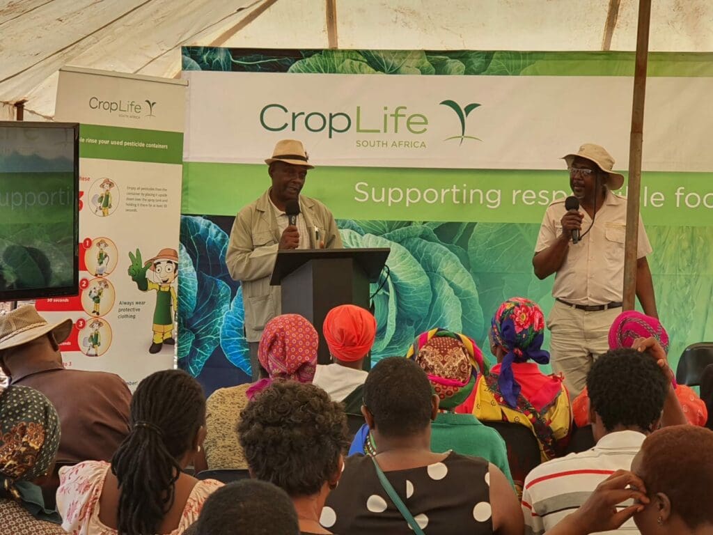 The day also included a training component for students who were informed on the responsible handling, transport, storage and use of agrochemicals including the proper disposal of containers. Photo: Supplied/Liza Bohlman