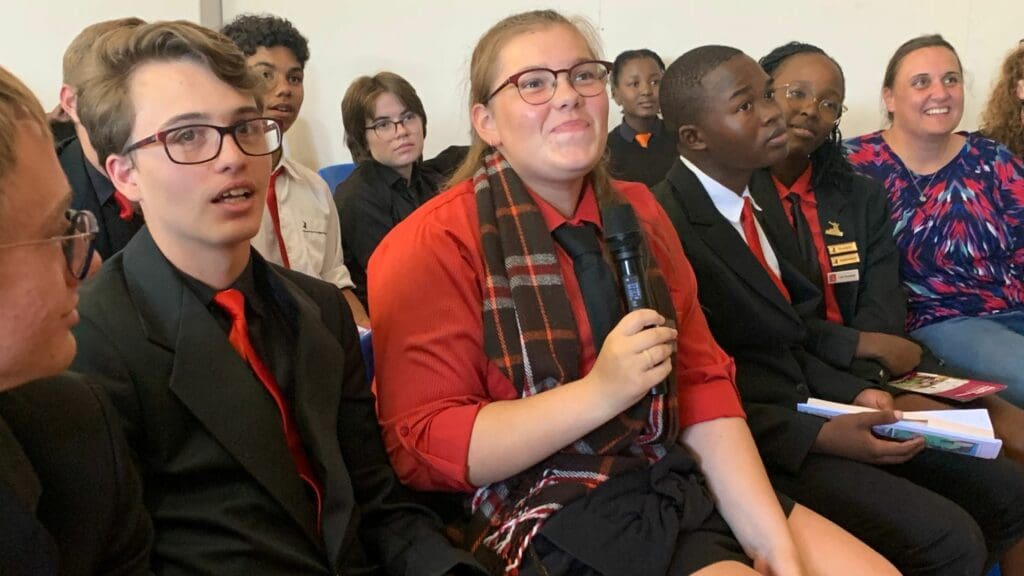 Jeffreys Bay learners eager to cultivate their knowledge at the AgriCareers roadshow with expert guidance from industry professionals. Photo: Kobus Louwrens/Food For Mzansi