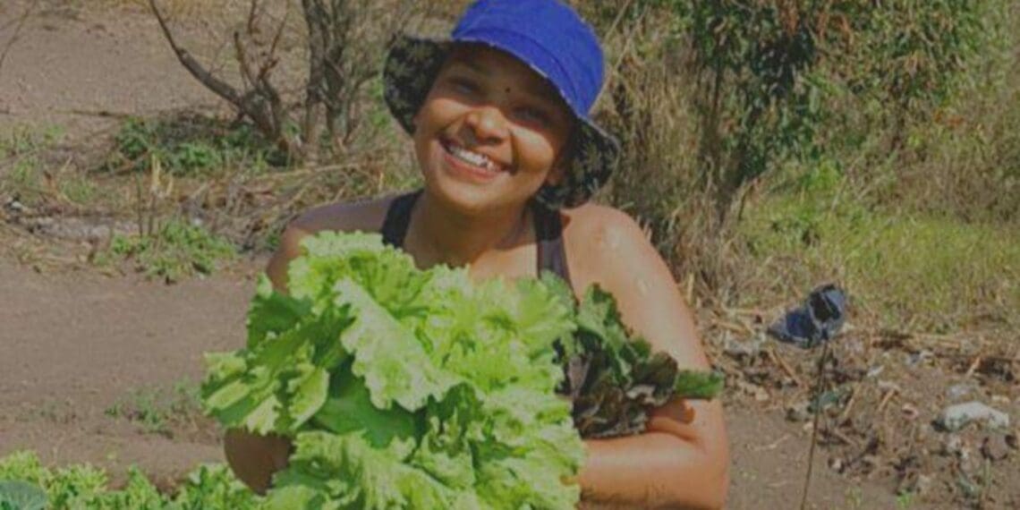 Farming is Peterson's refuge, her happy place