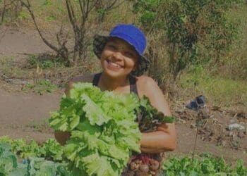 Farming is Peterson's refuge, her happy place