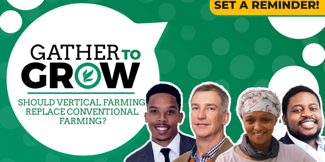 This week’s events include a Gather To Grow session on Twitter, agricultural career exhibitions, and thought-provoking talks with Land Bank at Nampo Harvest Day, a livestock auction, livestock farmers' day, an agricultural ministerial conference, and a cannabis information day. Photo: Supplied/Food For Mzansi