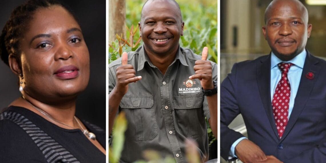 The Mzansi Young Farmers Indaba unveils a star-studded line-up featuring esteemed figures from the agriculture sector. Pictured, from left to right, are Mankodi Moitse, CEO of Kagiso Trust; Gene Likhanya, a prominent farmer from Limpopo; and Kgampi Bapela, head of agro-processing and agriculture at the IDC. Photos: Supplied/Food For Mzansi