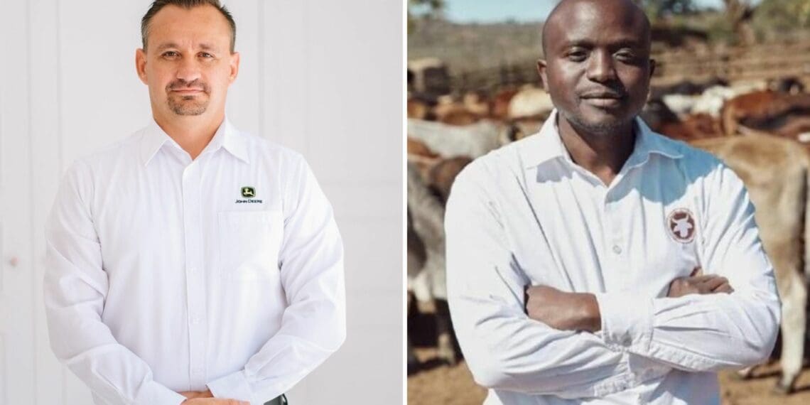 Jaco Beyers, managing director Africa Middle East at John Deere, and CEO of Livestock Wealth, Ntuthuko Shezi will be among the A-list speakers at the Mzansi Young Farmers Indaba in Soweto. Photo: Supplied/Food For Mzansi