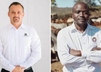 Jaco Beyers, managing director Africa Middle East at John Deere, and CEO of Livestock Wealth, Ntuthuko Shezi will be among the A-list speakers at the Mzansi Young Farmers Indaba in Soweto. Photo: Supplied/Food For Mzansi