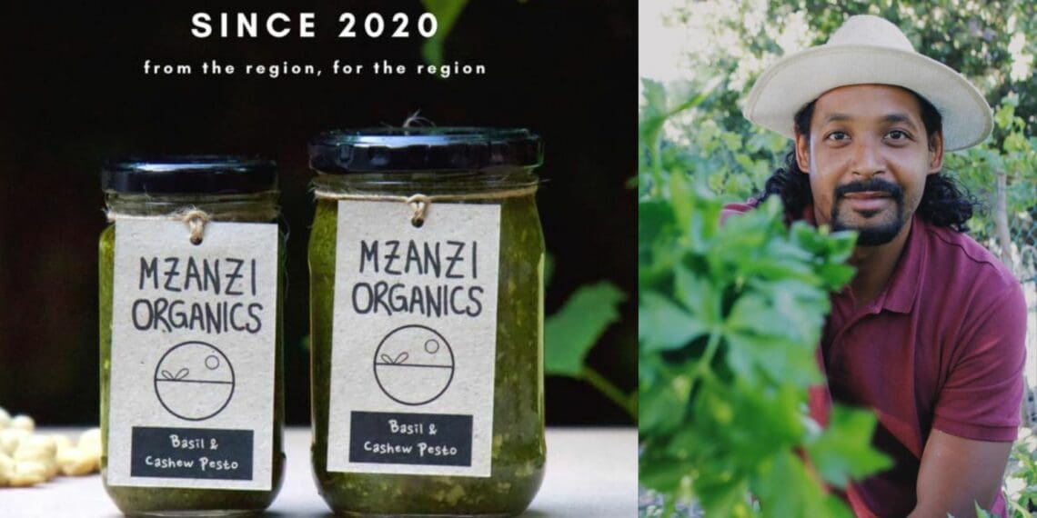 Aghmad Gamieldien from Lansdowne makes organic pesto. Photo: Supplied/Food For Mzansi