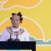 Small-scale farmer, Gugulethu Mahlangu delivered a keynote speech to over 1 200 delegates at the opening of the three-day World Seed Congress. Photo: World Seed Congress