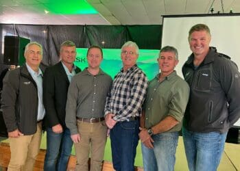 The faces of sustainable agriculture in the Southern Cape. (from left) Dirk van Papendorp, Jacobus Human, Pieter de Jager, Piet Gildenhuys, CD du Toit and Johan Muller. Photo: Food For Mzansi