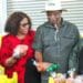 KwaZulu-Natal MEC for agriculture and rural development, Super Zuma (second from right), and agriculture, land reform and rural development minister Thoko Didiza (far right) joined hands at the World Food Day celebrations. Photo: Supplied/Food For Mzansi