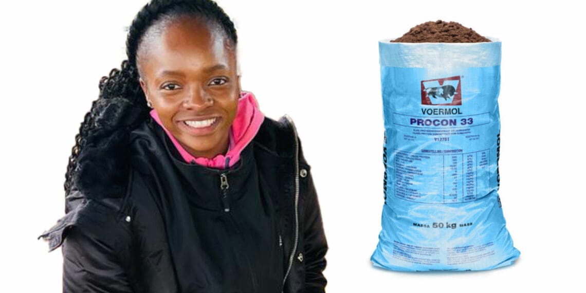 Third generation Gauteng, farmer Hlobisele Yende finds inspiration in Voermol’s Procon 33. Photo:Supplied/Food For Mzansi