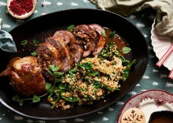 Ramp up the magic with this tasty stuffed lamb shoulder recipe