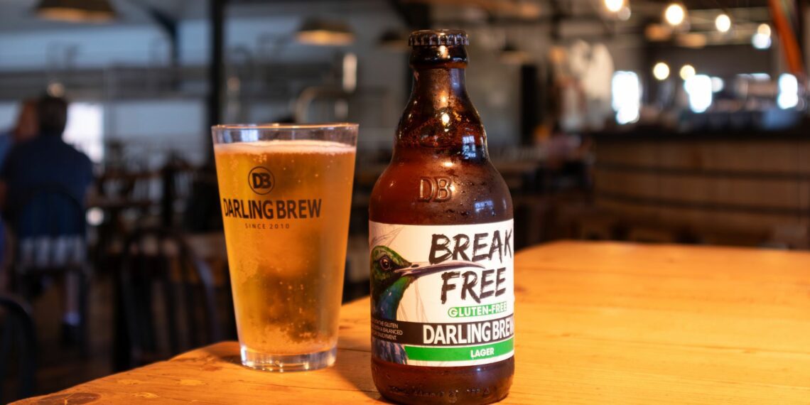 Darling Brew’s newest offering, BREAK FREE gluten-free lager, combines exquisite brewing with sustainability. Its enticing flavour aims to redefine beer enjoyment, inviting a broader audience into the world of Darling Brew. Photo: Supplied/Food For Mzansi