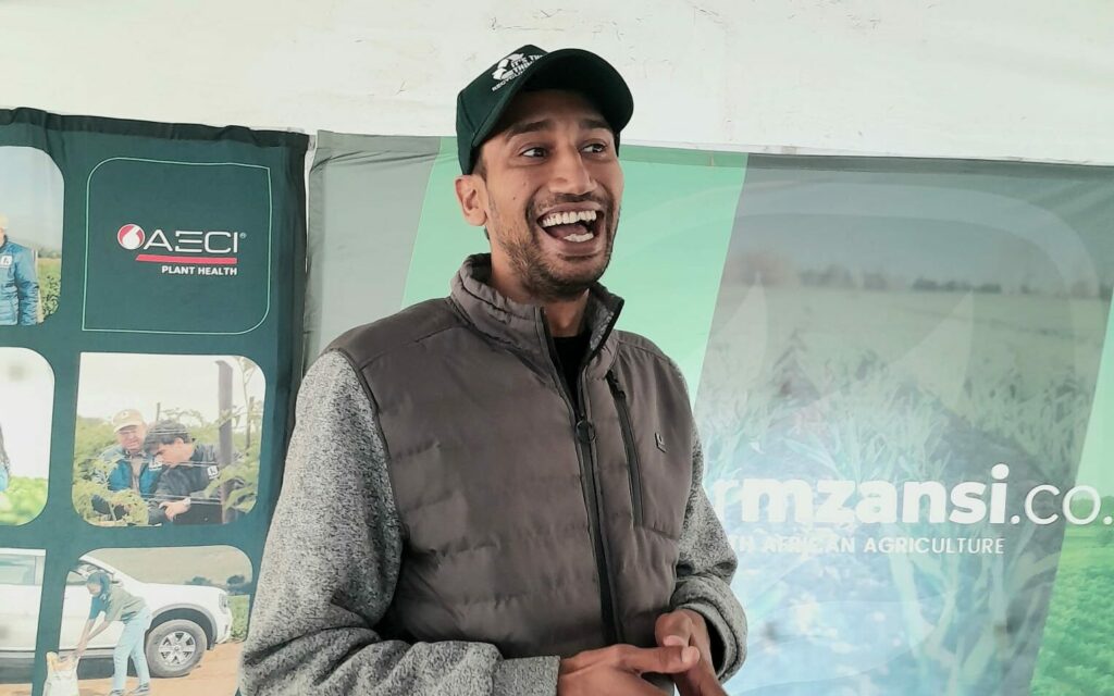 Hiresh Ramanand, CropLife South Africa stewardship coordinator, shared vital insights on responsible pesticide use and crop protection during his presentation at Food For Mzansi’s KwaZulu-Natal farmers’ day. Photo: Duncan Masiwa/Food For Mzansi