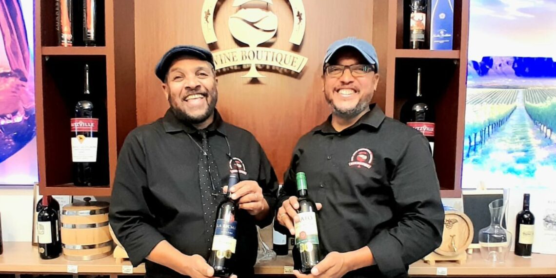 Malcolm Green and his son, Ricardo, are the owners of a new, state-of-the-art wine boutique at Cape Town International Airport. They are the inspiration behind La RicMal, a black-owned wine brand. Photo: Duncan Masiwa/Food For Mzansi