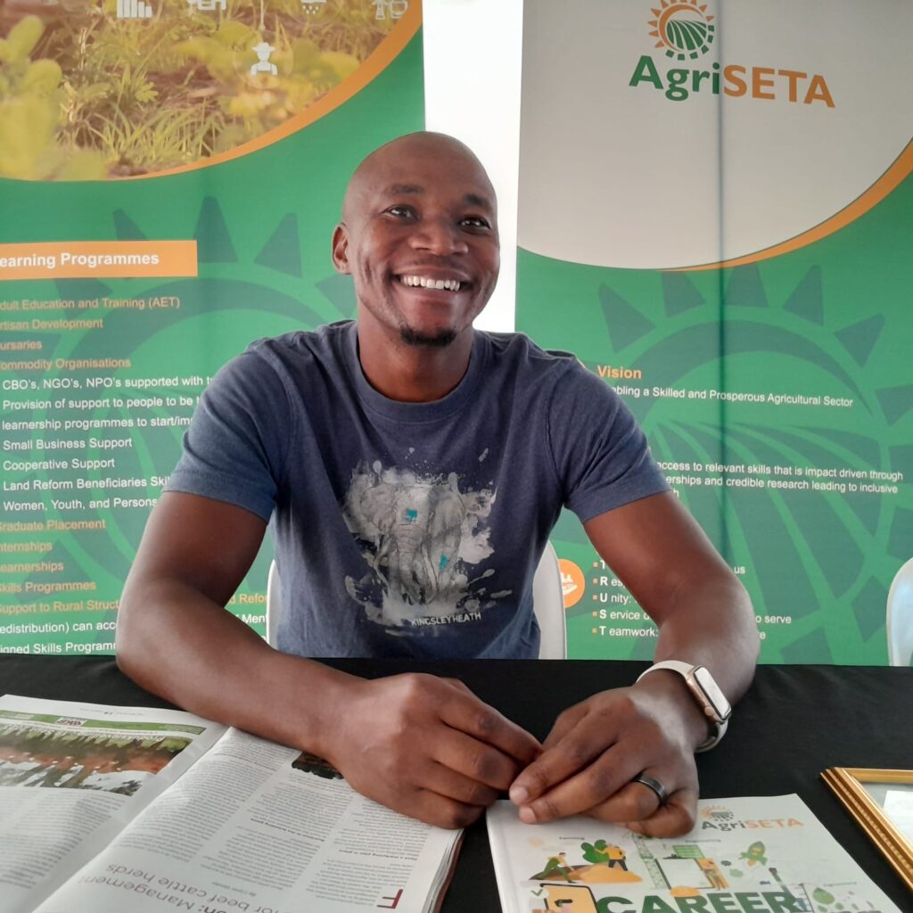 Xolani Zituta, AgriSETA’s assistant manager for rural development in KwaZulu-Natal, shed light on funding opportunities for co-ops, SMMEs, trusts, and CPAs during Food For Mzansi’s KwaZulu-Natal farmers’ day. Photo: Duncan Masiwa/Food For Mzansi