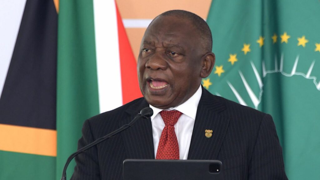 “We know that despite our achievements, South Africa remains a highly unequal society,” said President Cyril Ramaphosa in his Freedom Day address at the Union Buildings in Pretoria today. Photo: Supplied/GCIS