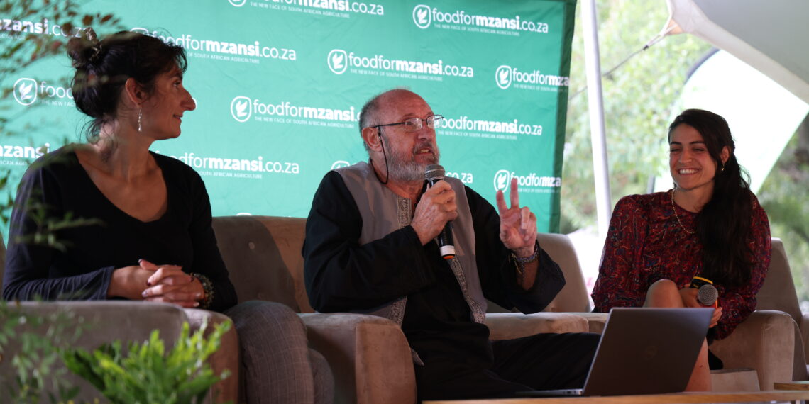A masterclass focusing on sharing knowledge, technologies, and lessons through the French farming system. From left to right: Founding member of the South African Comprehensive Agroecology National Initiative, Thierry Alban Revert; head of the department of agriculture, agro-tech and food processing at Business France, Maeva Royo; and the deputy director of F'SAGRI, Dr Severine Jaloustre. Photo: Leon Barnardt and Stephen Jacobs