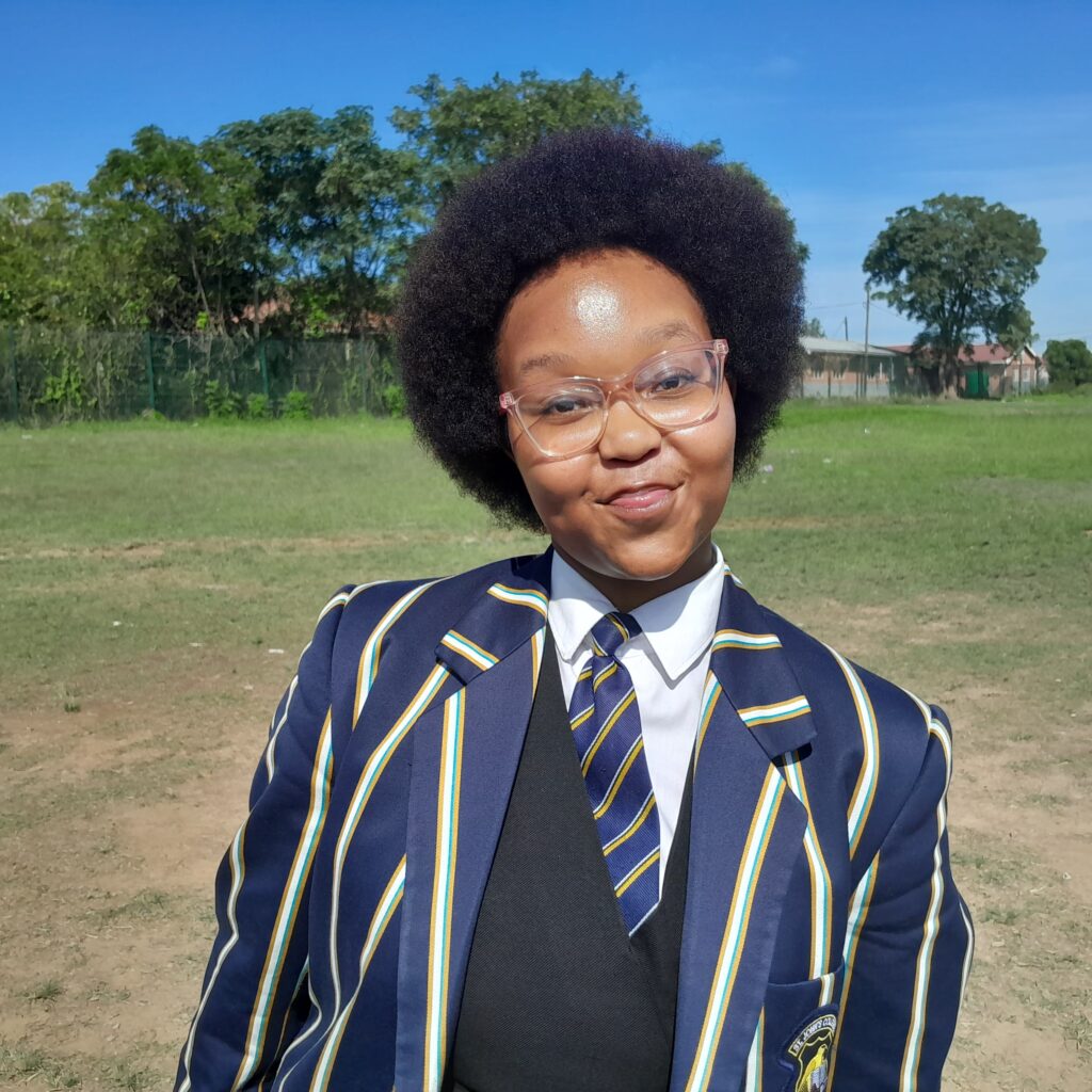 Sinyolo Bonkolo from St John’s College in Mthatha, Eastern Cape, had lots of questions and moves to show off during the dance-off held at the end of the AgriCareers roadshow. Photo: Duncan Masiwa/Food For Mzansi