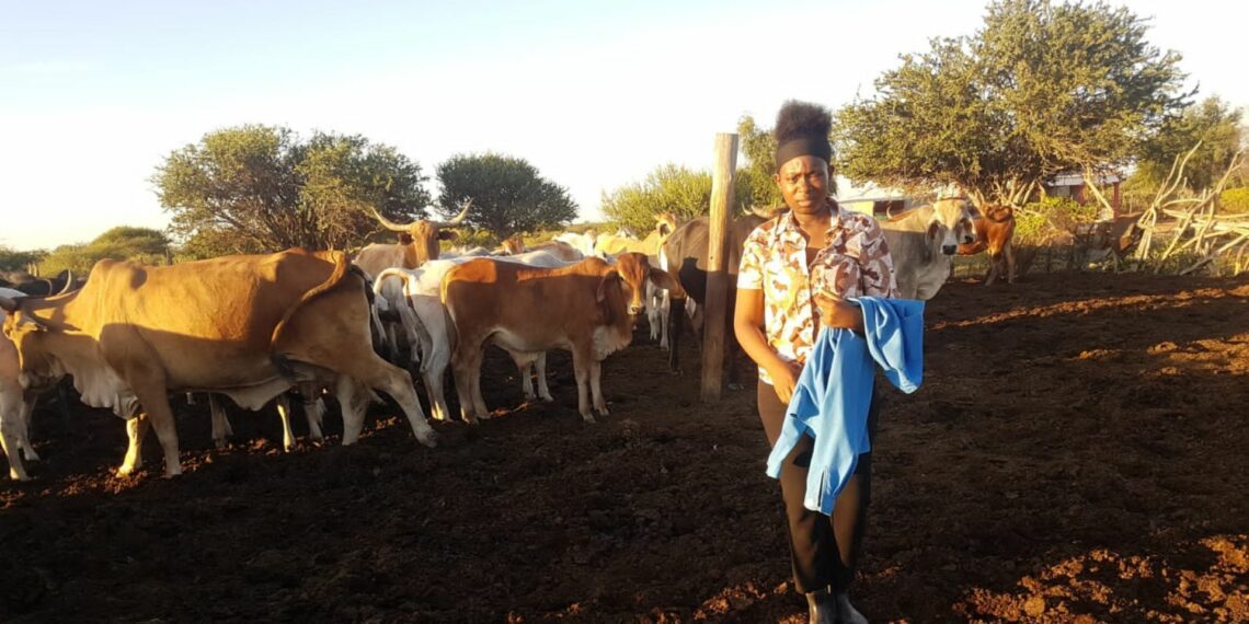Onthatile Lesolang from North West started farming at the age of 11 under the guidance of her late grandfather, Monche Lesolang. Today, at 16, she runs her own farming operation.
Photo: Supplied/Food For Mzansi