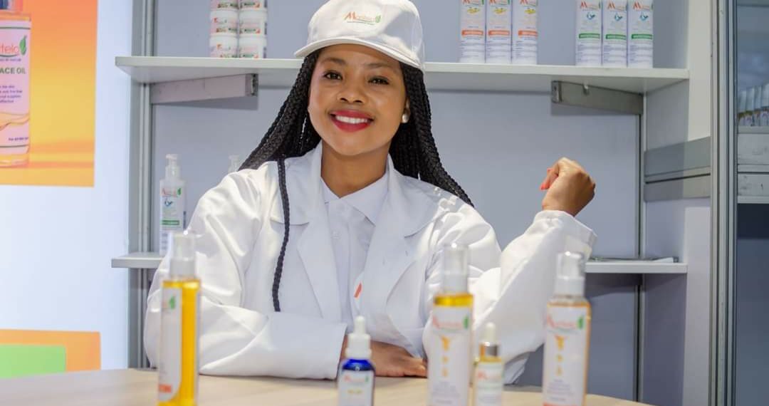 Onneile Khwene, owner of Moritelo Skin Care. Photo: Supplied/Food For Mzansi