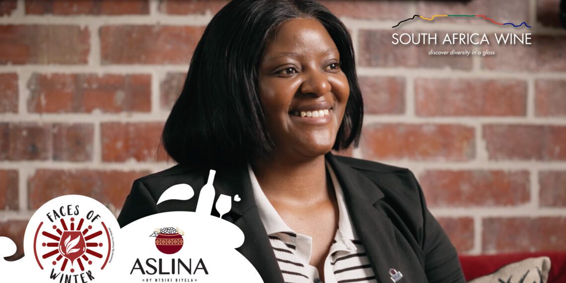 Yoliswa Masekwana, sales coordinator for Aslina Wines, shares their success story in Food For Mzansi's Faces of Winter campaign. Photo: Supplied/Food For Mzansi